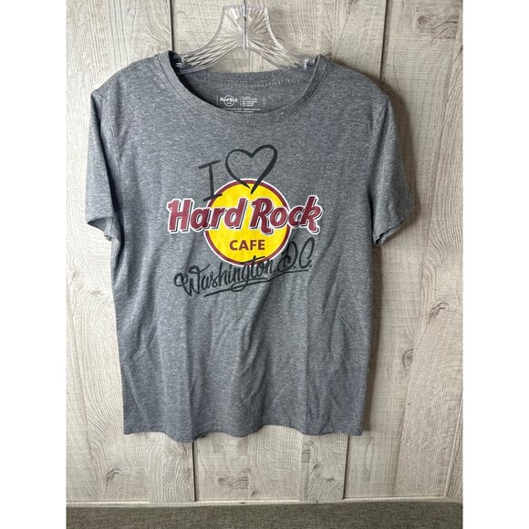 Hard Rock Cafe Tops - Hard Rock Cafe Washington D.C. Gray Graphic T-Shirt X-Large Cotton & Rayon Blend